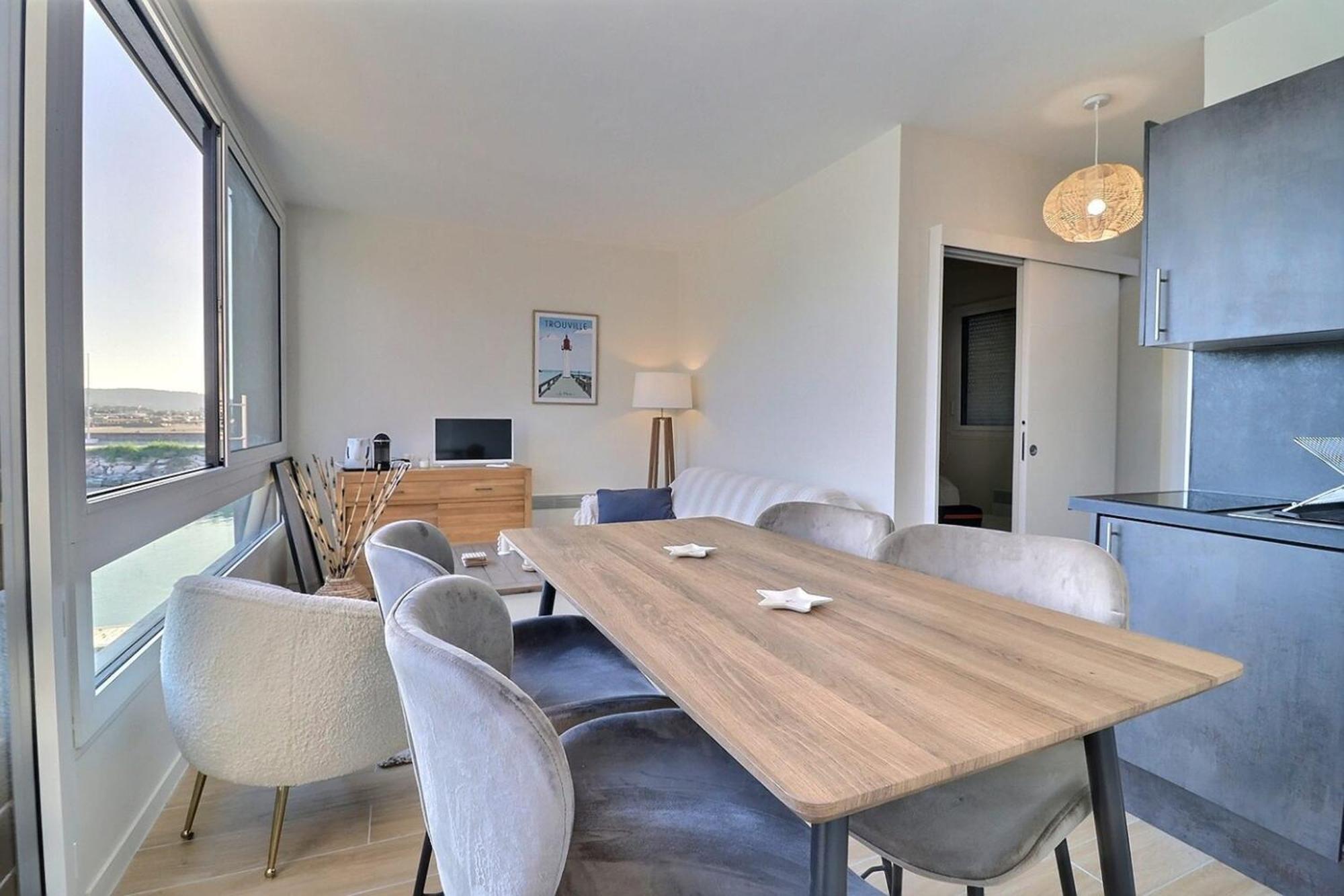 Sublime Apartment Facing The Port & Planches 多维尔 外观 照片